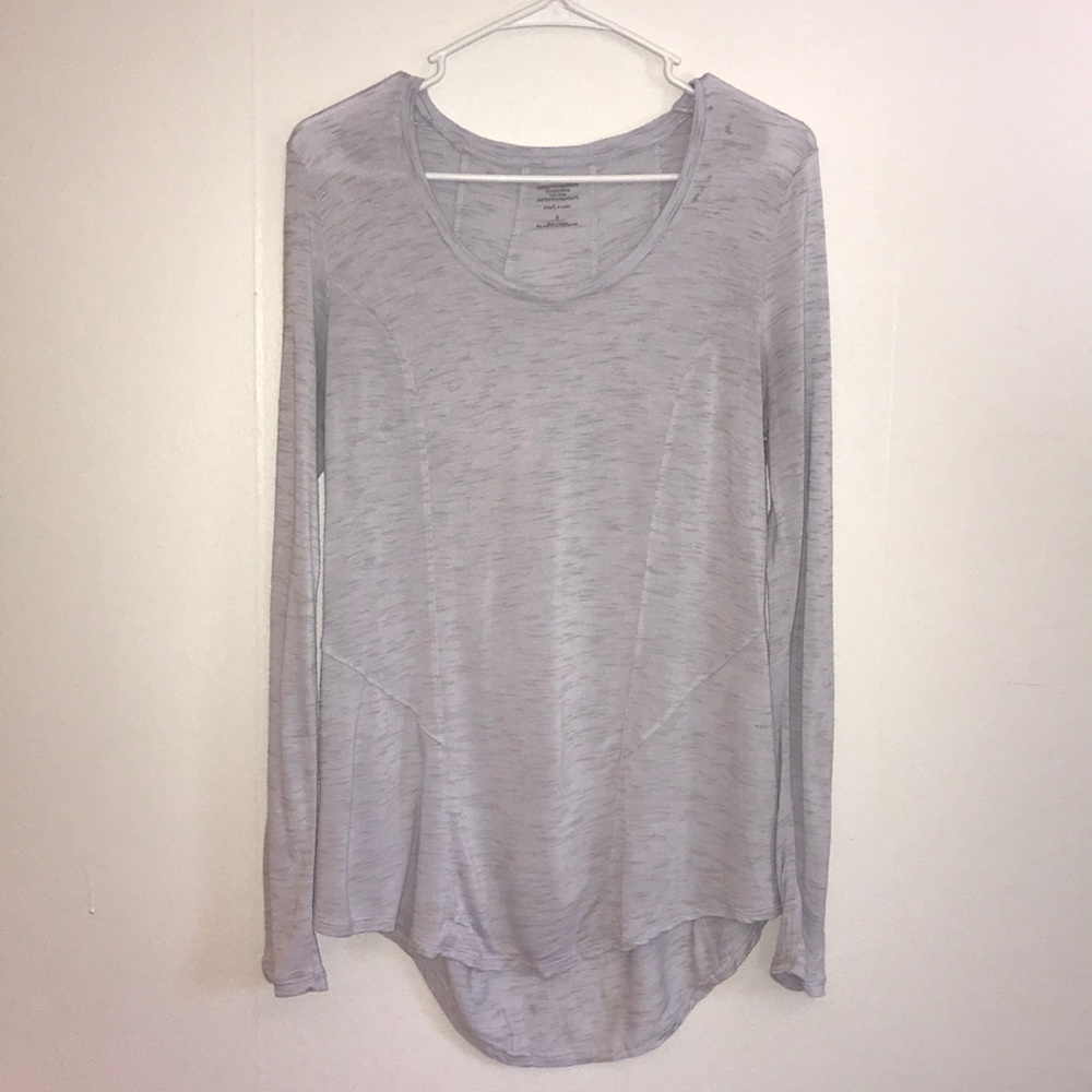 Vera Wang Simply Vera Light Blue Long Sleeve Tee